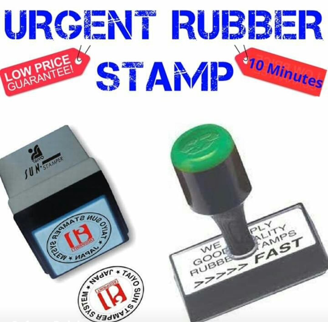 Rubber stamp (only 20 rs per line)