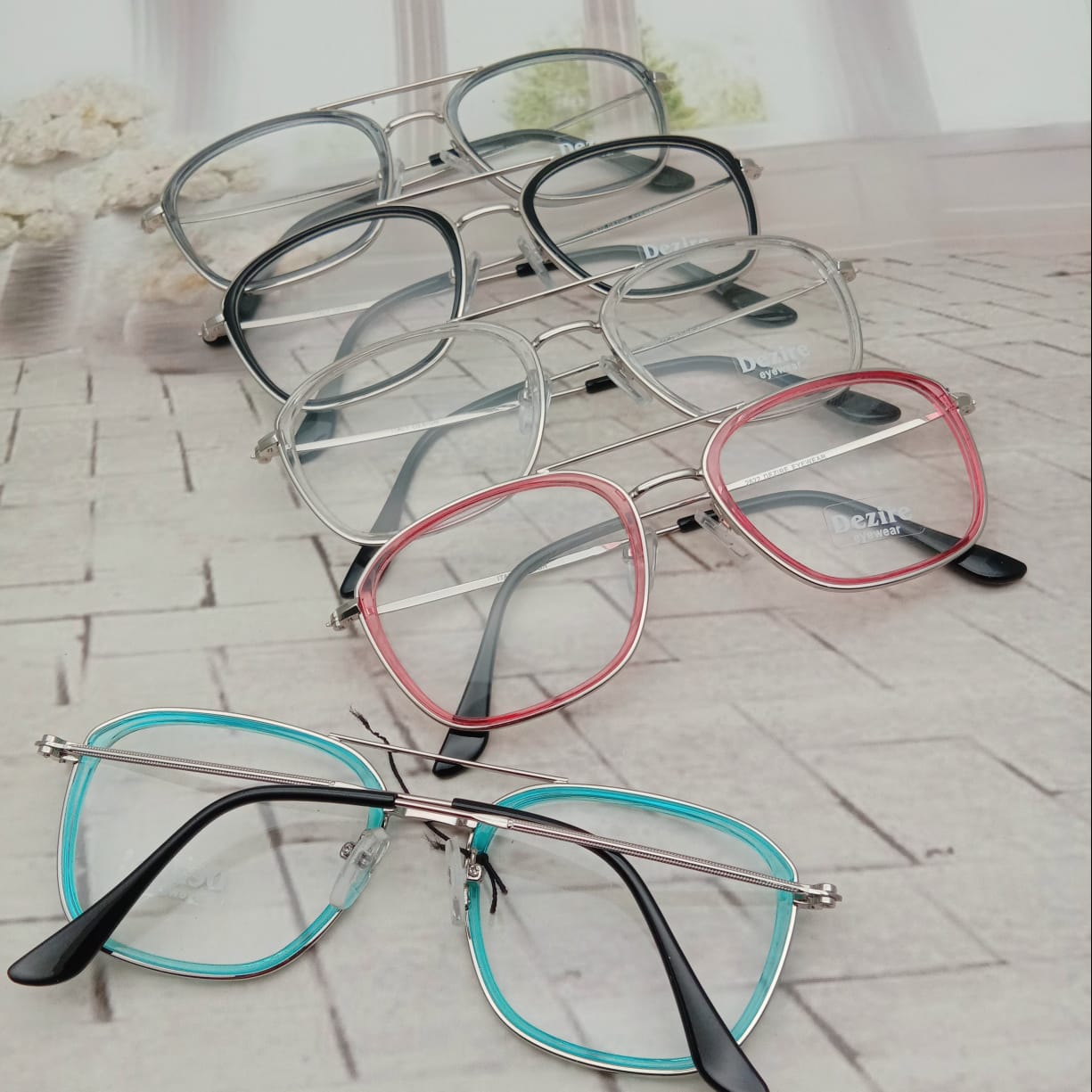 BEST OFFER -Only Rs1299: 2 pair of frame with fiber glasses with blue cut lances UV protect 