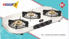 3 burner stainless steel gas stove